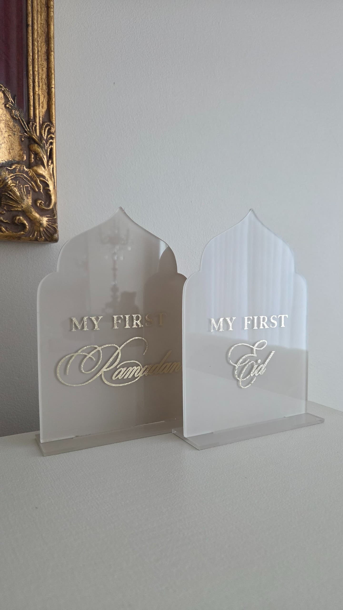 Plaque My first Ramadan and Eid